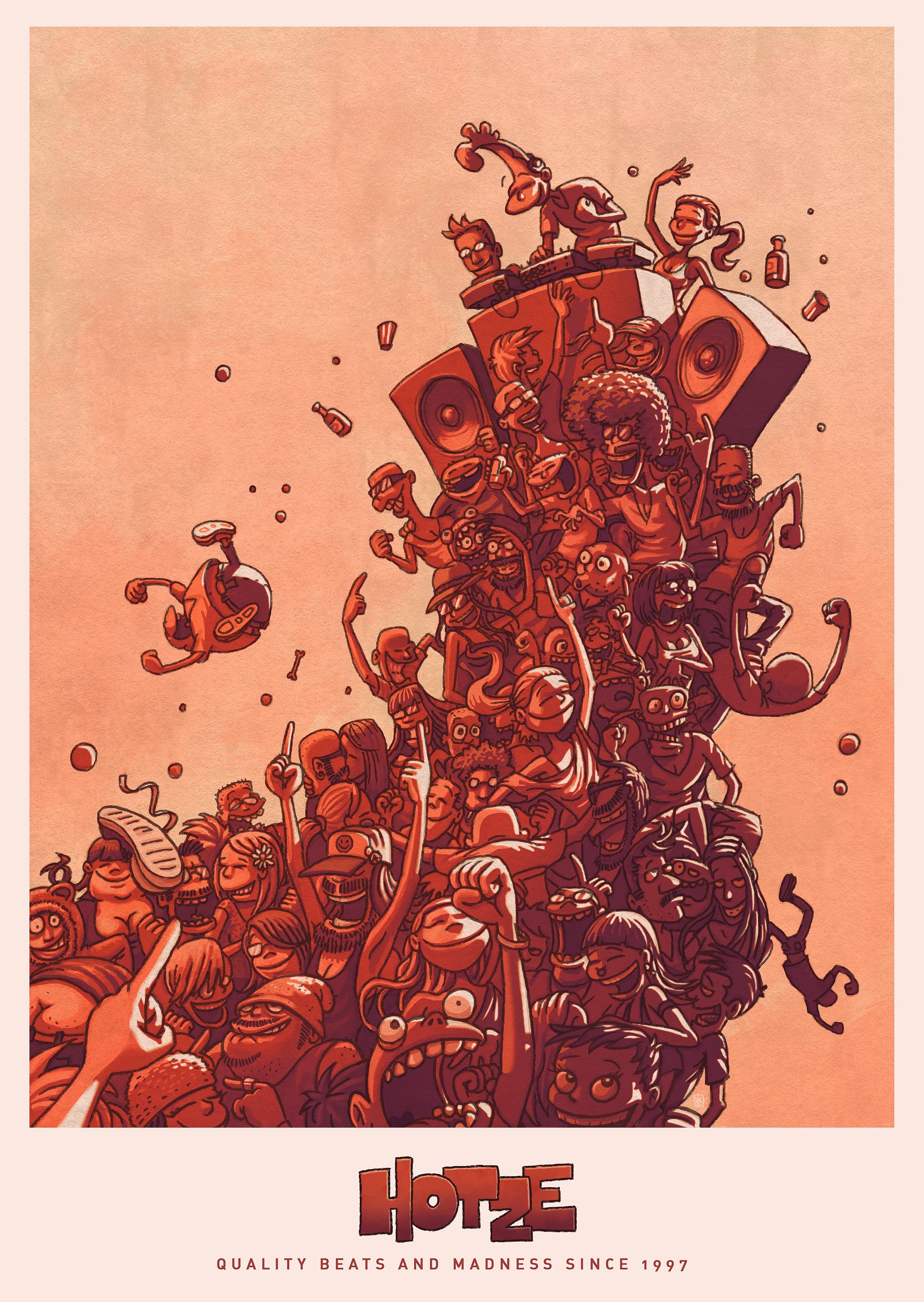 Bringmann&Kopetzki Quality Beats & Madness Poster Poster, 42cm x 59,4cm