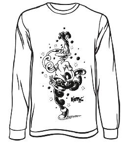 Bringmann&Kopetzki The Party Inside! s/w Longsleeve weiß